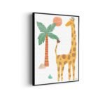 akoestisch-schilderij-giraffe-in-het-bos-rechthoek-verticaal_Wecho