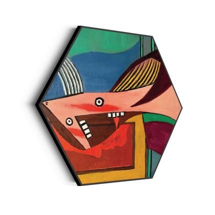 akoestisch-schilderij-picasso-de-vrouw-1929-hexagon_Wecho