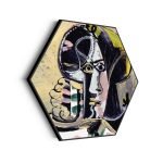 akoestisch-schilderij-picasso-portret-van-een-vrouw-1971-hexagon_Wecho