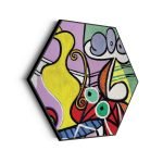 akoestisch-schilderij-picasso-stilleven-op-een-stoel-1931-hexagon_Wecho