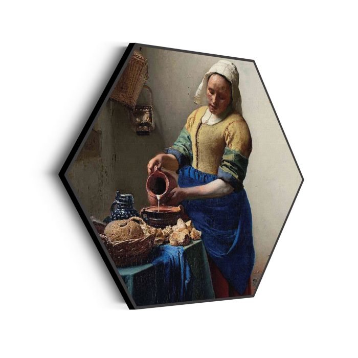 akoestisch-schilderij-johannes-vermeer-het-melkmeisje-1660-hexagon_Wecho