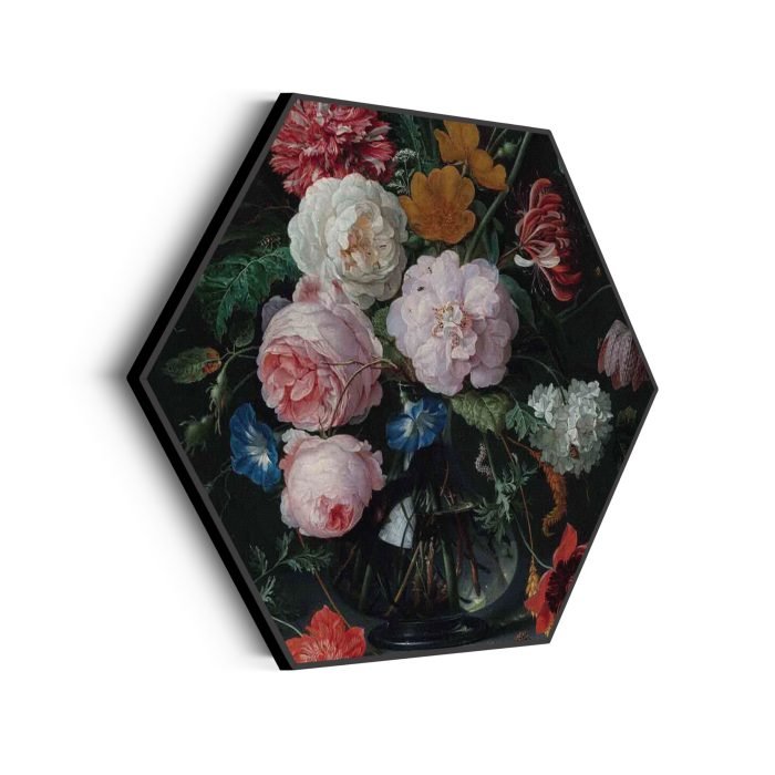 akoestisch-schilderij-jan-davidsz-bloemen-in-een-glazen-vaas-1716-hexagon_Wecho