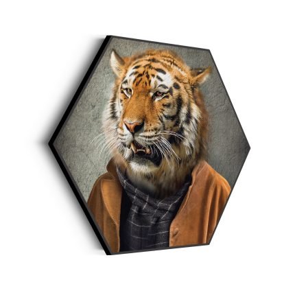 akoestisch-schilderij-menselijke-tijger-hexagon_Wecho
