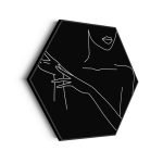 akoestisch-schilderij-black-and-white-model-02-hexagon_Wecho