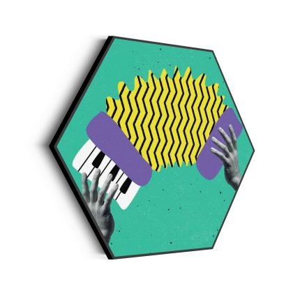 akoestisch-schilderij-accordeon-hexagon_Wecho