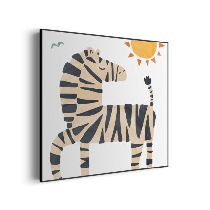 akoestisch-schilderij-zebrapaardje-in-het-zonnetje-vierkant_Wecho
