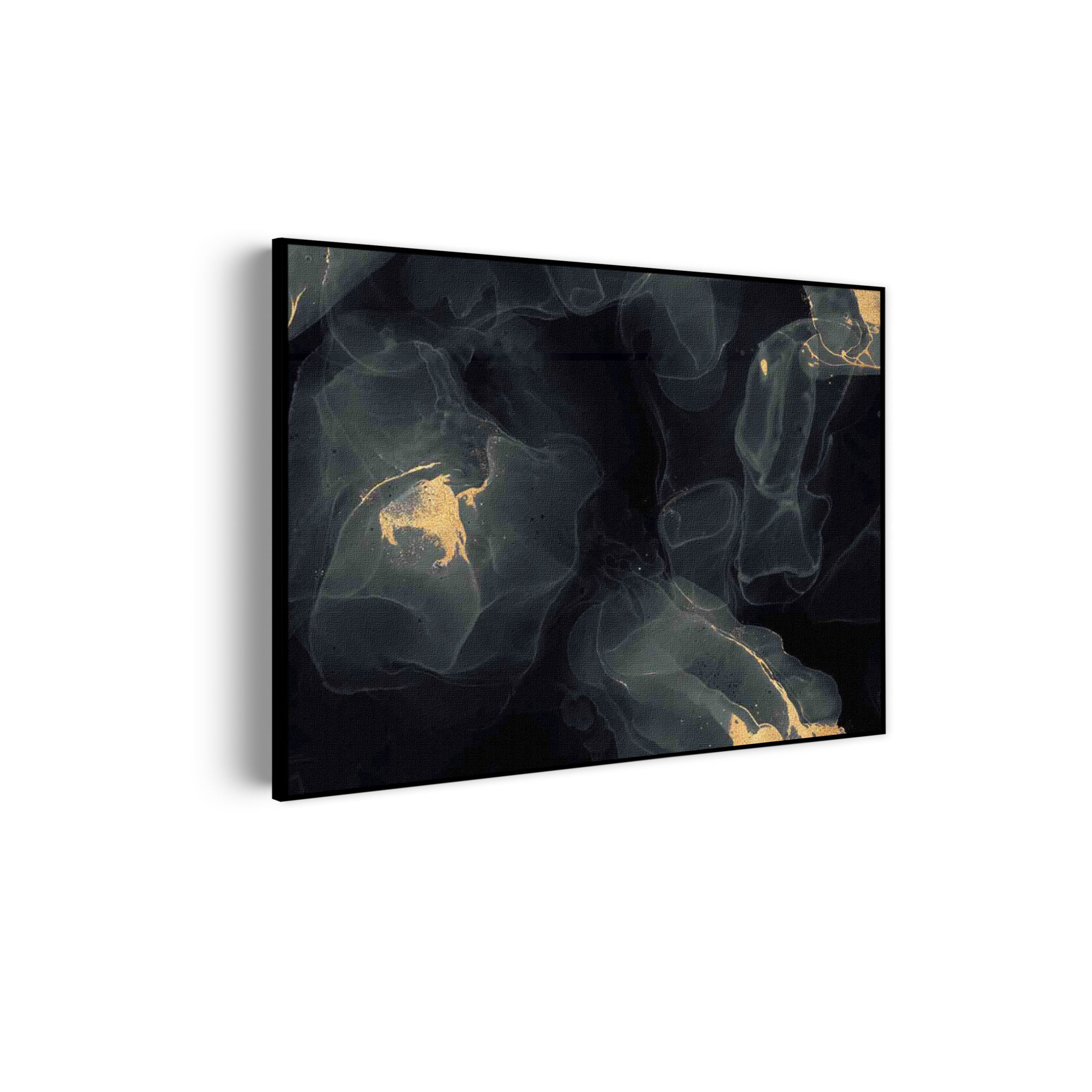 Abstract Marmer Look Zwart met Goud 03_Wecho Abstract Marmer Look Zwart met Goud 03_Wecho
