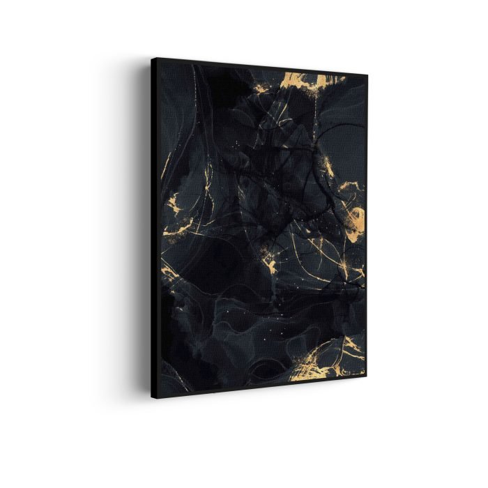 akoestisch-schilderij-abstract-marmer-look-zwart-met-goud-05-rechthoek-verticaal_Wecho
