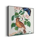 akoestisch-schilderij-prent-natuur-vogel-en-bloemen-01-vierkant_Wecho
