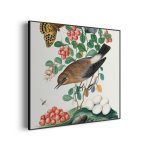 akoestisch-schilderij-prent-natuur-vogel-en-bloemen-05-vierkant_Wecho