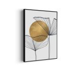 akoestisch-schilderij-scandinavisch-design-plant-met-goud-element-01-rechthoek-verticaal_Wecho