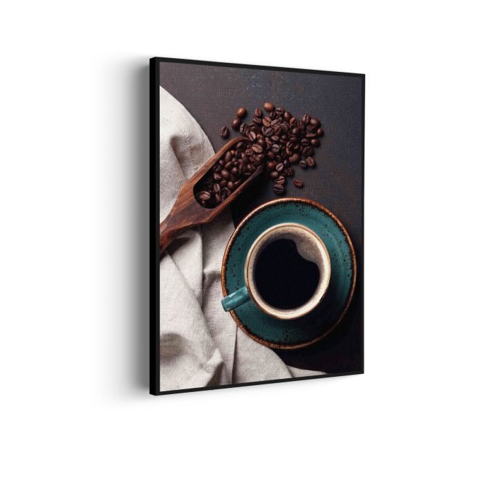 akoestisch-schilderij-koffiebonen-met-kop-koffie-rechthoek-verticaal_Wecho