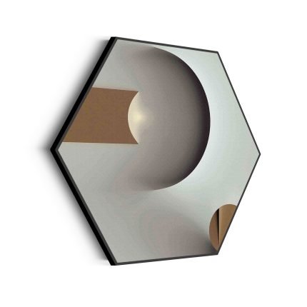 akoestisch-schilderij-scandinavisch-wit-met-goudkleurig-element-03-hexagon_Wecho