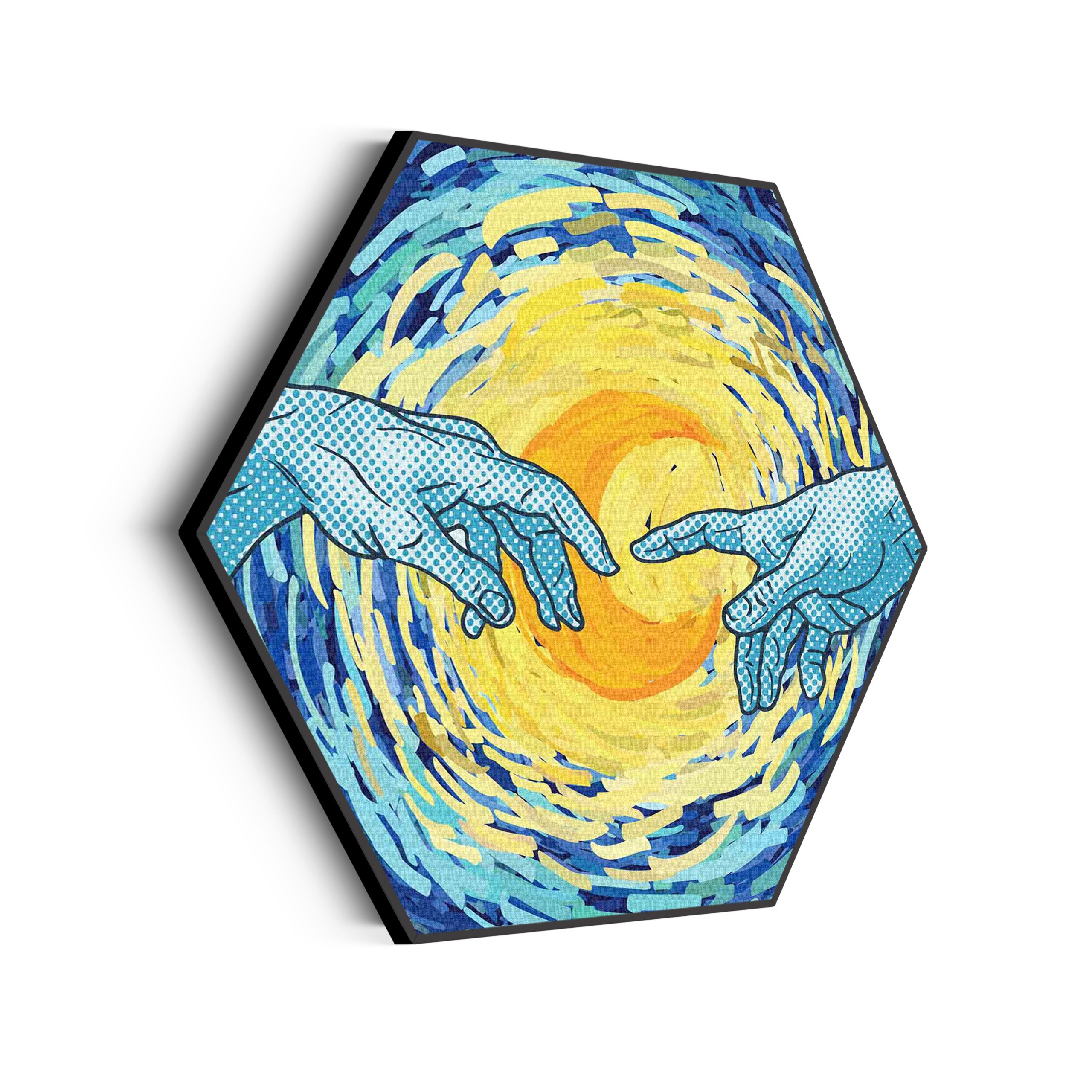 akoestisch-schilderij-de-slaapwandeling-naar-de-maan-hexagon_Wecho akoestisch-schilderij-de-slaapwandeling-naar-de-maan-hexagon_Wecho