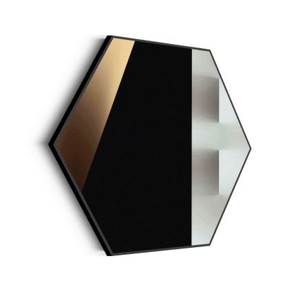 akoestisch-schilderij-scandinavisch-wit-met-zwart-element-03-hexagon_Wecho