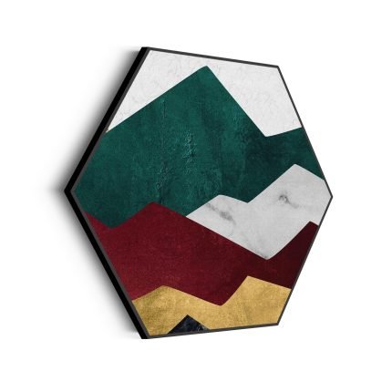 akoestisch-schilderij-kleurrijke-bergen-03-hexagon_Wecho