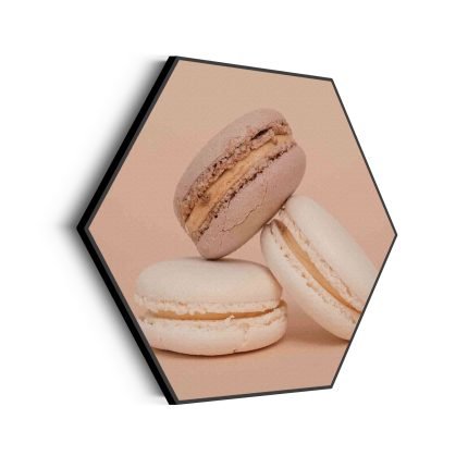 akoestisch-schilderij-macarons-beige-tinten-01-hexagon_Wecho