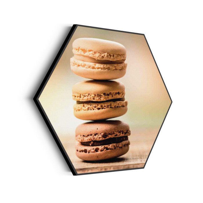 akoestisch-schilderij-macarons-beige-tinten-02-hexagon_Wecho