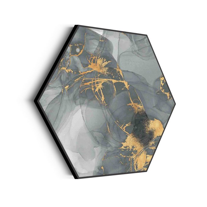 akoestisch-schilderij-abstract-marmer-look-grijs-met-goud-05-hexagon_Wecho