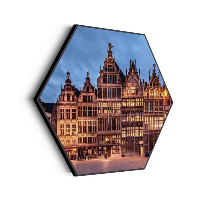 akoestisch-schilderij-grote-markt-antwerpen-hexagon_Wecho