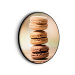 akoestisch-schilderij-macarons-beige-tinten-02-rond-muurcirkel_Wecho