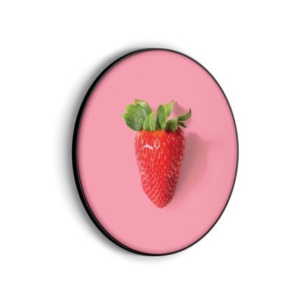 akoestisch-schilderij-strawberry-rond-muurcirkel_Wecho
