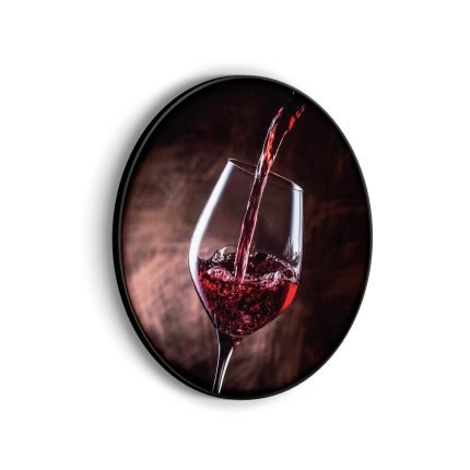 akoestisch-schilderij-glas-rode-wijn-02-rond-muurcirkel_Wecho