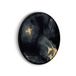 akoestisch-schilderij-abstract-marmer-look-zwart-met-goud-03-rond_Wecho