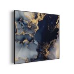 akoestisch-schilderij-marmer-look-chique-donker-blauwtinten-met-goud-02-vierkant_Wecho