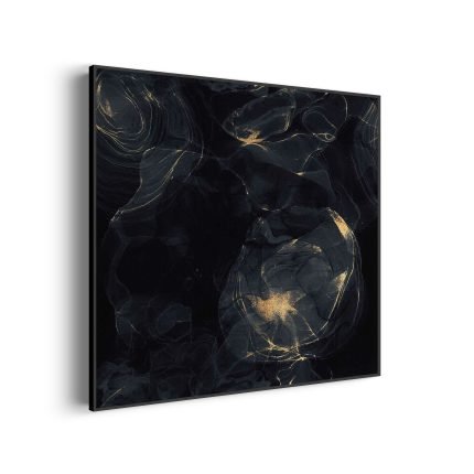 akoestisch-schilderij-abstract-marmer-look-zwart-met-goud-02-vierkant_Wecho