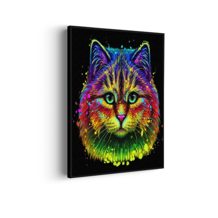 akoestisch-schilderij-colored-cat-rechthoek-verticaal_Wecho