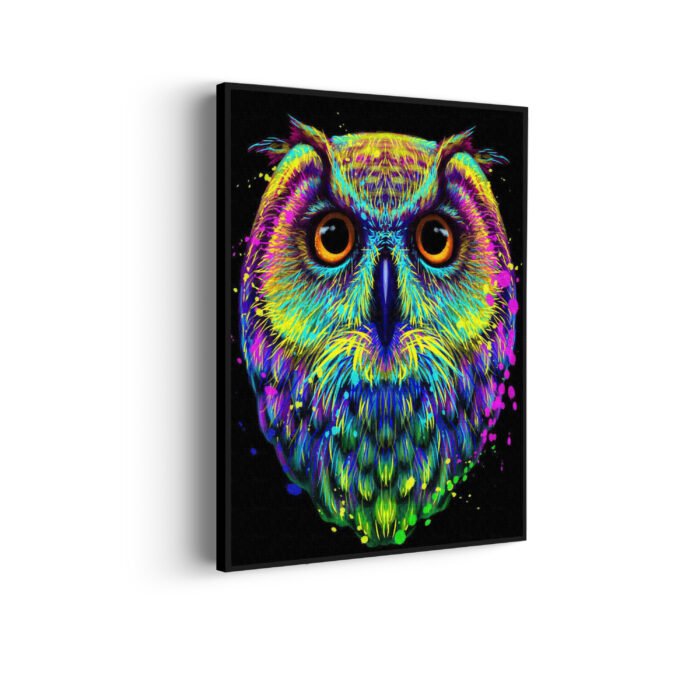 akoestisch-schilderij-colored-owl-01-rechthoek-verticaal_Wecho