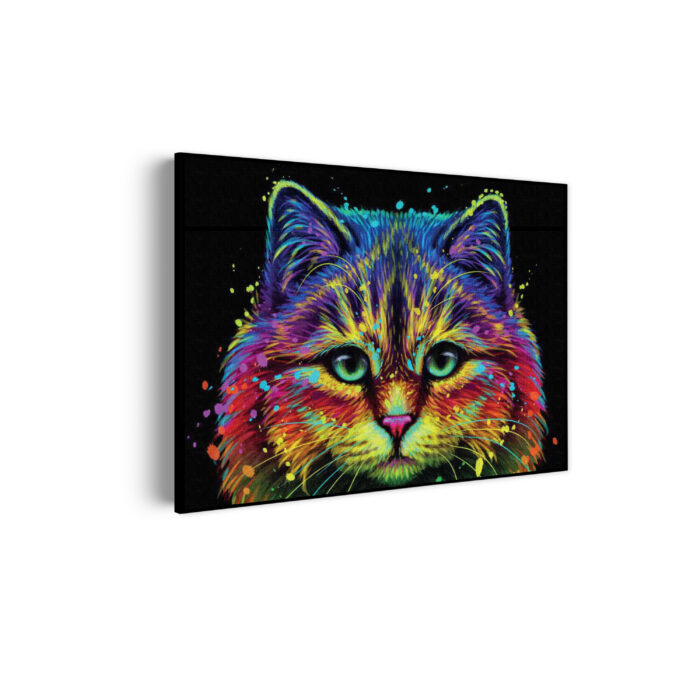 akoestisch-schilderij-colored-cat-rechthoek-horizontaal_Wecho