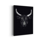 akoestisch-schilderij-stier-ready-to-fight-01-rechthoek-verticaal_Wecho