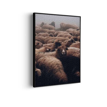 akoestisch-schilderij-kudde-schapen-rechthoek-verticaal_Wecho