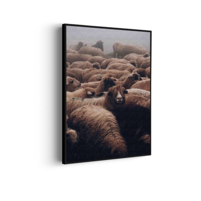 akoestisch-schilderij-kudde-schapen-rechthoek-verticaal_Wecho