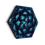 akoestisch-schilderij-kleurrijke-bloem-3-hexagon_Wecho