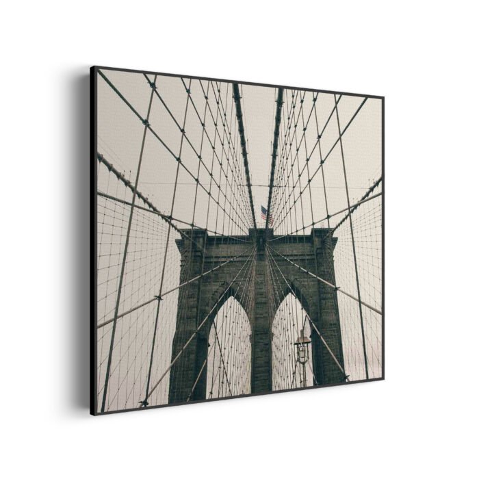 akoestisch-schilderij-brooklyn-bridge-new-york-city-vierkant_Wecho