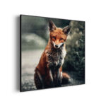akoestisch-schilderij-vosje-in-de-natuur-vierkant_Wecho